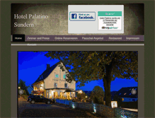 Tablet Screenshot of hotelpalatino.de